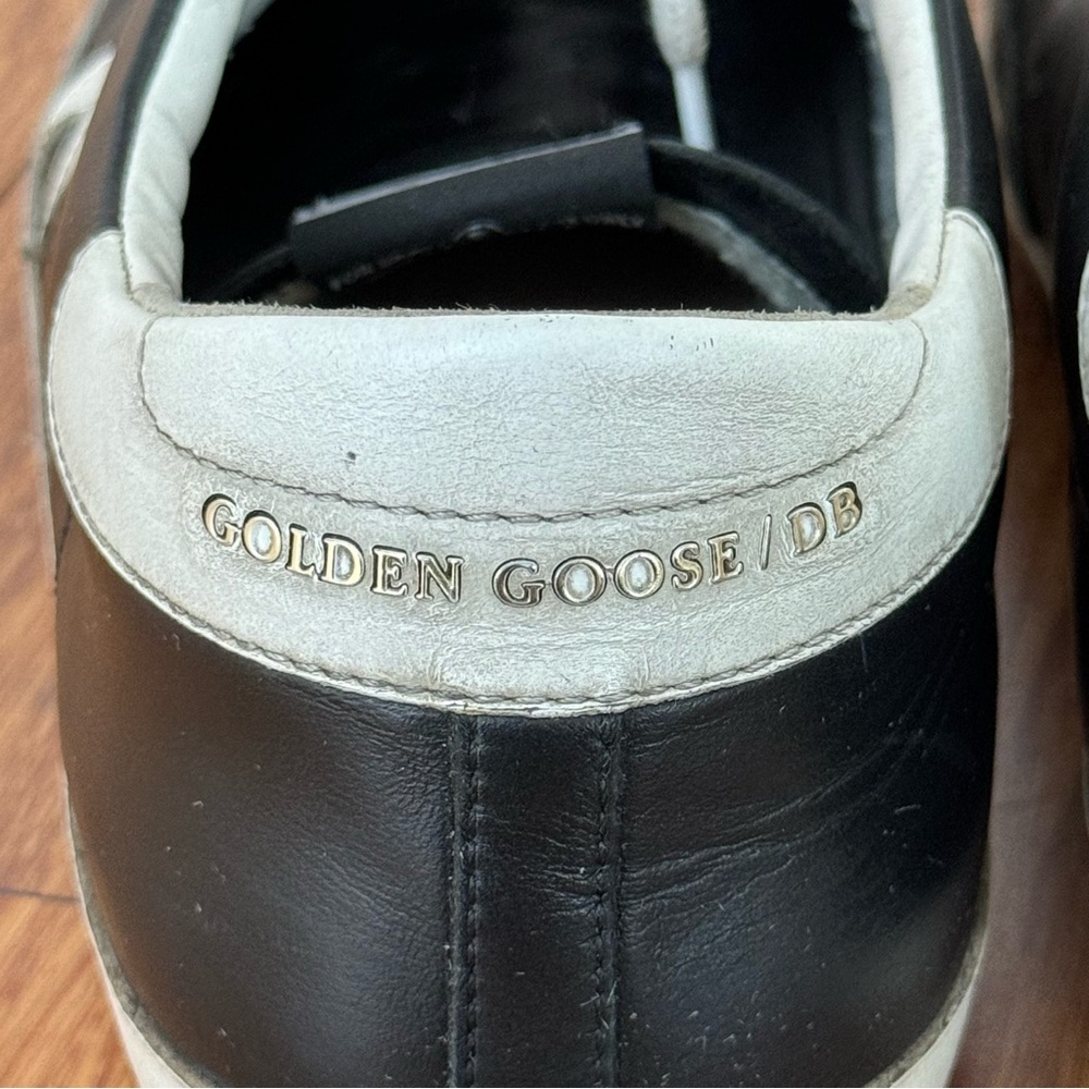 Golden Goose Black and White Sneakers with Vintage-Inspired Design $225 - Picture 10 of 14